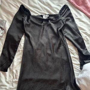 Elegant Black Off-Shoulder Dress